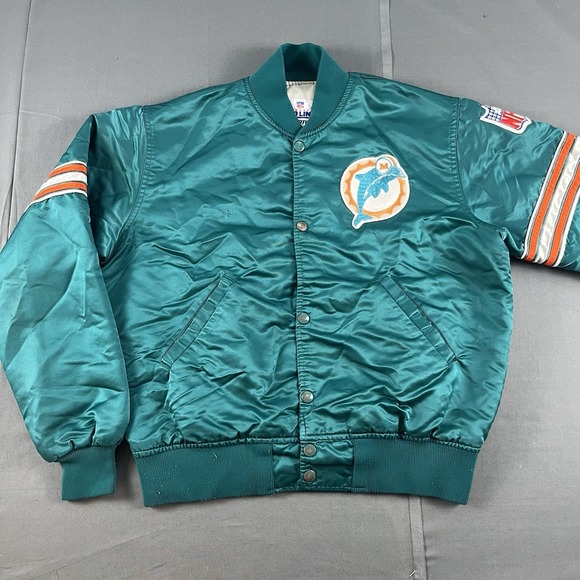 STARTER Other - Vintage 90's Starter Pro Line Miami Dolphins Satin Football Jacket Size Medium
